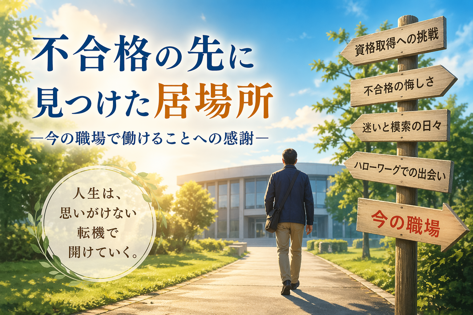 人生はわからない――回り道の先で見つけた天職