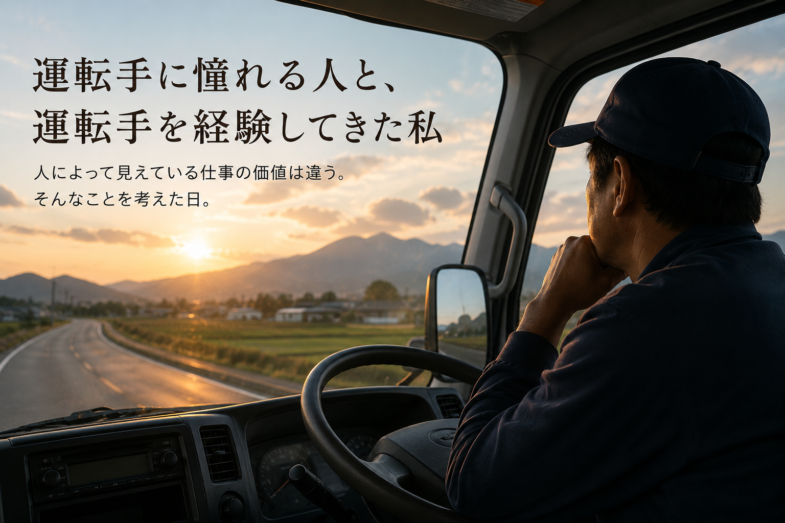夕景を走る運転手の想い